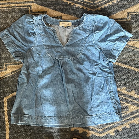 COPY - Denim Popover Swing Top - Picture 3 of 4
